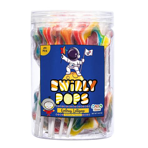 4yoreelves Pack Of 24 Swirly Star Pops Star Shaped