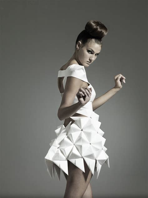 Couture Elegance Nintai Origami Inspired Geometric Dresses