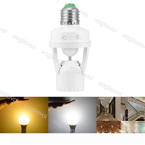 2021 Lamp Bases Lamp Holders With Pir Motion Sensor 360 Degrees 110v