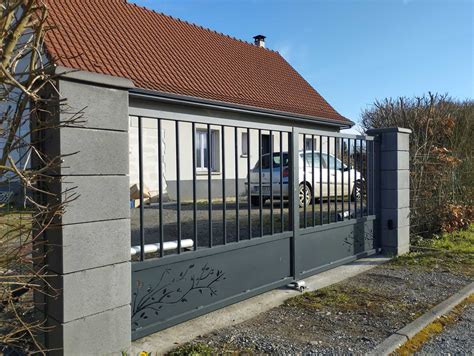 Portail Et Portillon En Aluminium Avec D Coupe Laser L Atelier Du M Tal