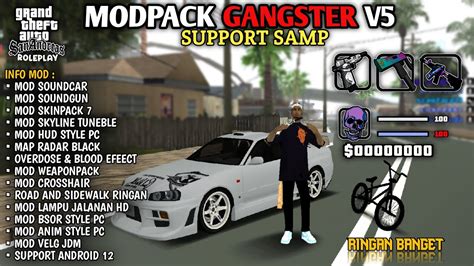 MODPACK GANGSTER V5 SUPPORT GTA SAMP SUPPORT ALYN V15 69 YouTube