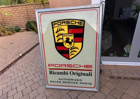 Illuminated Porsche Ricambi Originali Sign X Pcarmarket