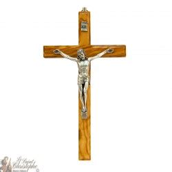 Croce Di Cristo In Legno D Ulivo E Metallo Cm