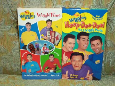 THE WIGGLES VHS lot (2) Hoop-Dee-Doo & Wiggle Time TESTED & WORKING £8. ...