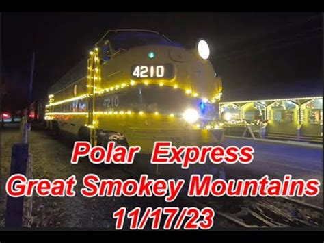 Polar Express Train At The Great Smokey Mountains Railroad In Bryson