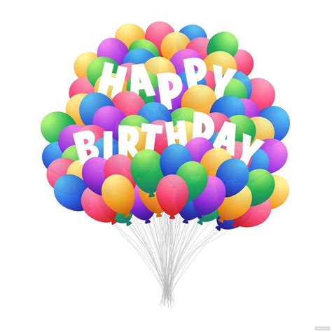 Free Happy Birthday Clipart Balloons