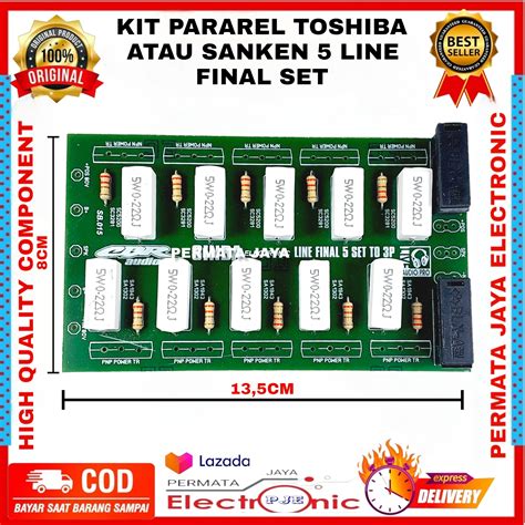 Kit Pcb Pararel Tr Final Toshiba Sanken Set Lazada Indonesia