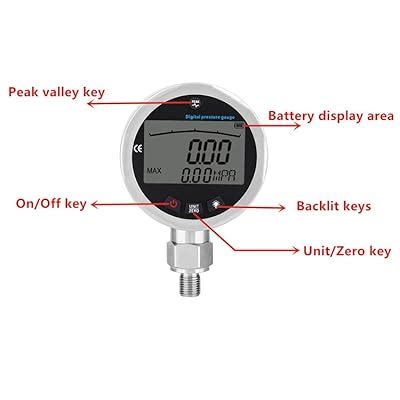 Digital Pressure Gauge 400BAR 0 40Mpa 5800PSI Indonesia Ubuy