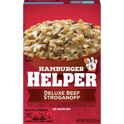 Hamburger Helper Deluxe Beef Stroganoff Oz Box Walmart