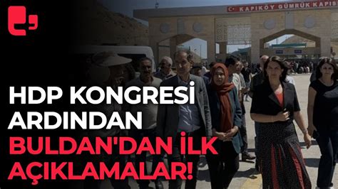 Hdp Kongresi Ard Ndan Pervin Buldan Dan Ilk A Klamalar Youtube