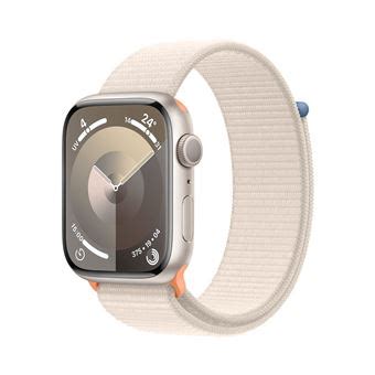 Apple Watch Series 9 GPS Boîtier en Aluminium Lumière Stellaire de 45