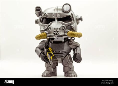 A Collection Of Fallout Funko Pop Vinyl Figures Stock Photo Alamy
