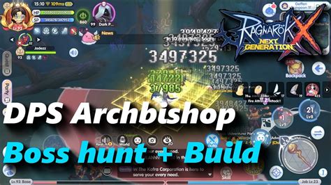 DPS Archbishop Boss Hunt Build Rox Ragnarok X Next Generation