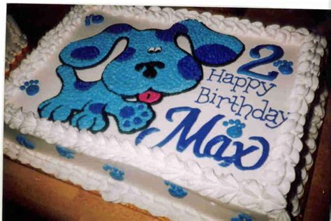 The Frosted Baker Birthday Cake Pictures Blue S Clues Birthday Cake Birthday Sheet Cakes