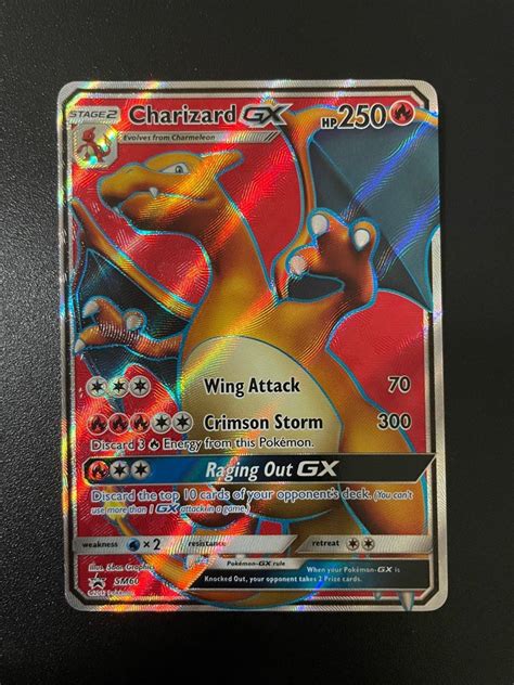 Pokemon Tcg Charizard Gx Sm60 Full Art Promo Pokemon Sun And Moon Promos Pokemon Card Hobbies