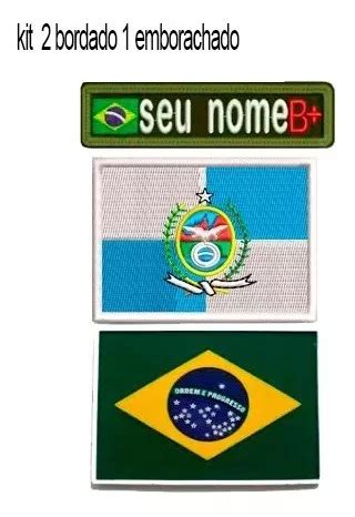 Bandeira Do Brasil Emborrachada 3d Patch Velcro MercadoLivre