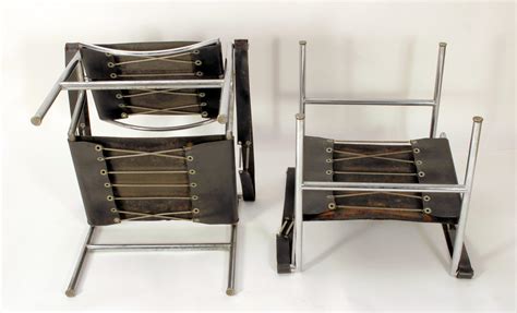 Pair Of Early Le Corbusier Lc Sling Chairs Circa For Sale At Stdibs