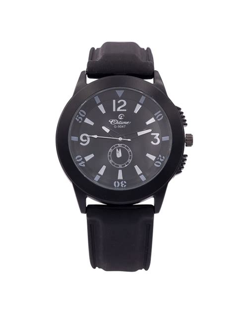 Montre Homme En Silicone Noir Chtime