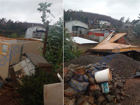 El Techo De Una Vivienda De Emergencia En Construcci N En Tom Vuela