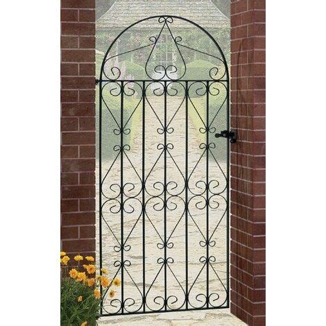 Regent Scroll Tall Bow Top Single Gate Solid Steel Fits Gap Of