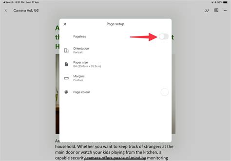 How To Turn On And Use Google Docs Pageless Format