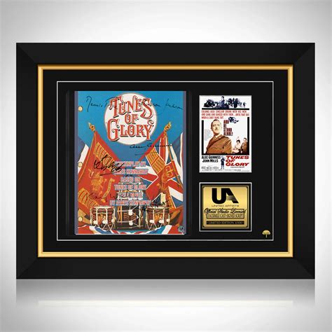 Tunes Of Glory 1960 Transcript Limited Signature Edition Custom Frame