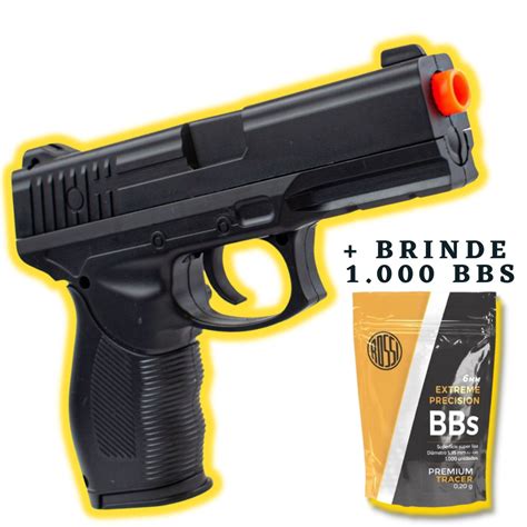 Pistola Airsoft Spring Rossi Vg Mm Lan Amento Brinde Aura Do Brasil