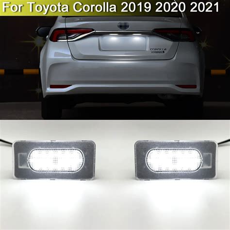 Luz LED impermeable para placa de matrícula 12V para Toyota Corolla