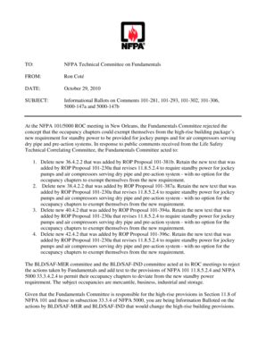 Fillable Online Nfpa Informational Ballot Fundamentals Nfpa Fax Email