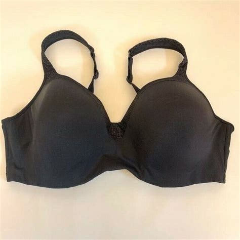 Playtex Plus Size Underwire Black Bra Size 42d Gem