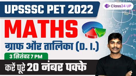 UPSSSC PET 2022 Maths Graph Table गरफ और तलक Maths By Bobby