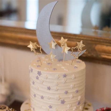 Moon And Stars Cake Fiesta De Estrellas Ideas De Pastel De