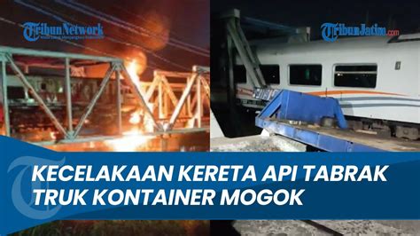 Breaking News Kecelakaan Kereta Api Tabrak Truk Kontainer Mogok Di