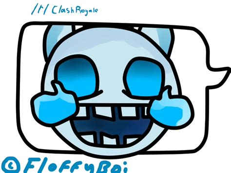 I Make This Fan Made Emote Of The Ice Spirit I Was Bored Rclashroyale