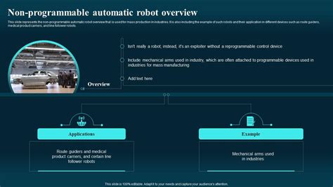 Autonomous Mobile Robots Types Non Programmable Automatic Robot ...