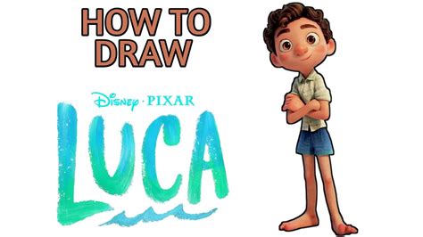 How To Draw Luca Paguro Disney Pixar Step By Step YouTube