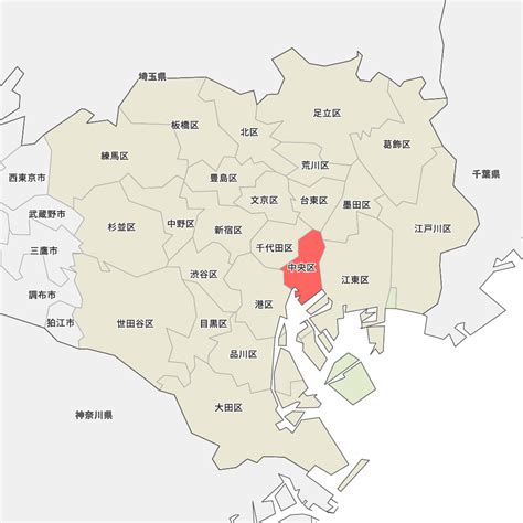 東京都中央区の地図 Map It マップ・イット