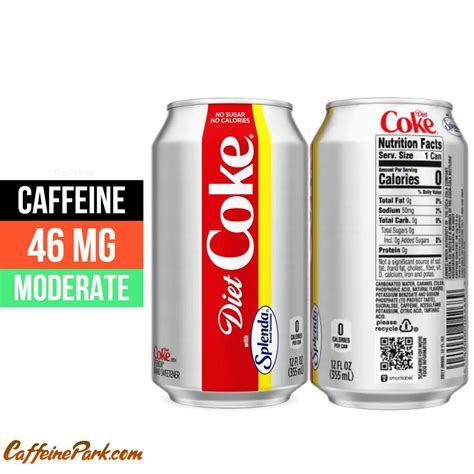 Diet Coke With Splenda Caffeine Content How Much Is In A Can