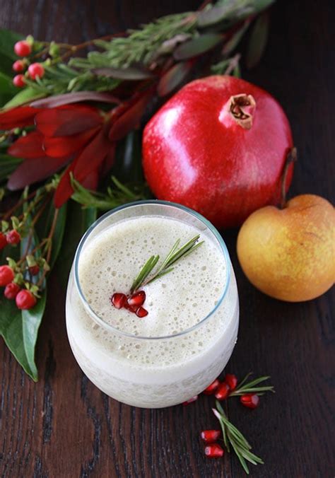 Asian Pear And Pomegranate Smoothie Recipe Cooking With Ruthie