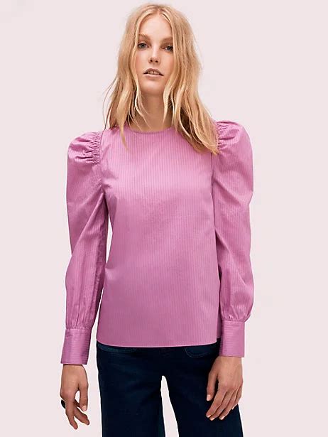 Cotton Puff Sleeve Blouse Kate Spade New York Puff Sleeve Blouse