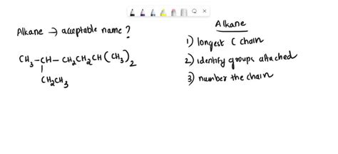 Solved Part A Provide An Acceptable Name For The Alkane Shown Below Ch