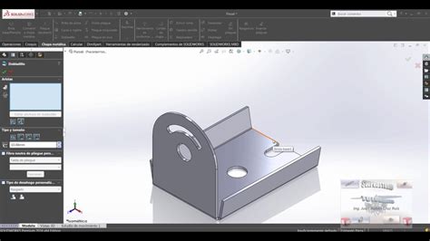 Curso Y Tutorial De Solidworks CHAPA METALICA PIEZA 1 YouTube