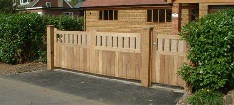 Iroko Hardwood Swing Gates Residential And Commercial Electric Gates