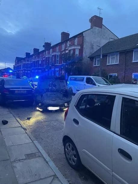 Suspected Drink Driver Arrested After Car Flips On Its Roof Liverpool