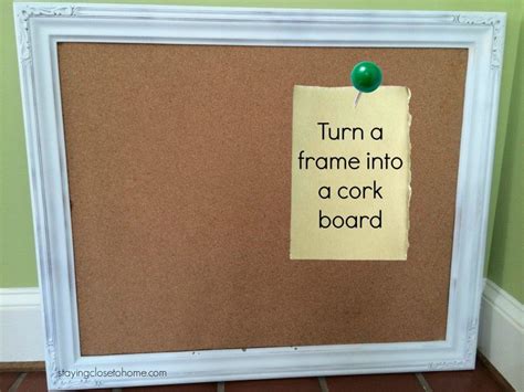 Repurpose Picture Frames into Cork Boards Tutorial - Close To Home