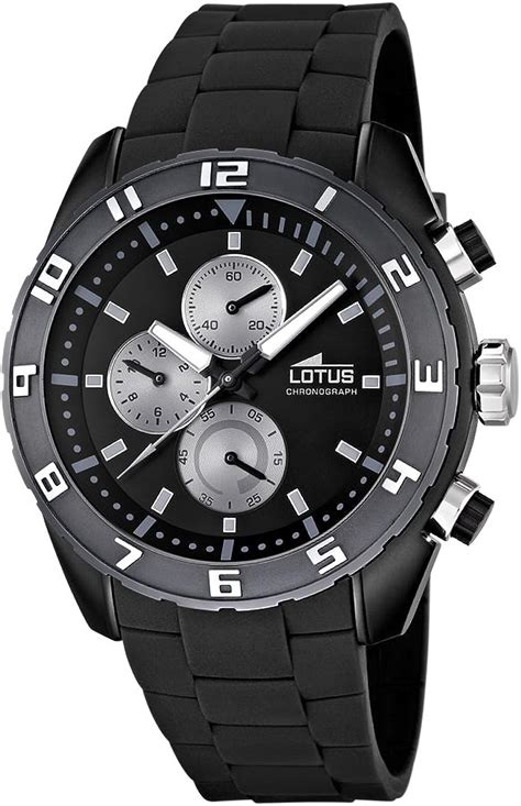 Lotus 15842 6 Reloj cronógrafo de Cuarzo para Hombre Correa de Goma