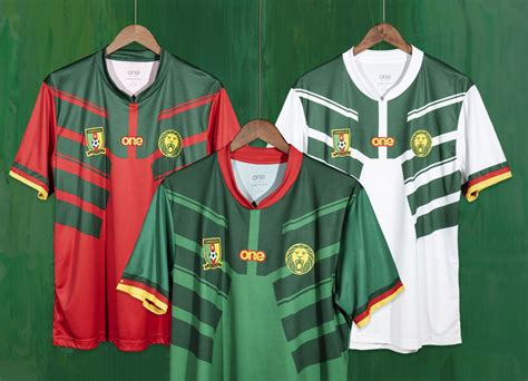 Cameroon 2022 23 One Home Away And Third Kits Football Shirt Culture