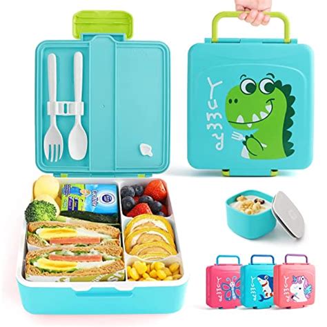 Lehoo Castle Boîtes à déjeuner pour enfants boîte à bento avec 4