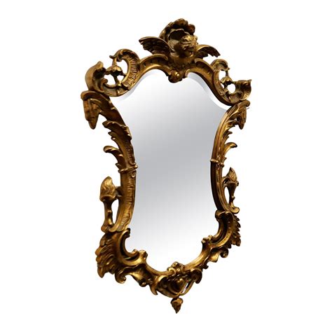 Gilt Brass Ormolu Rococo Style Wall Mirror For Sale At 1stdibs Ormolu