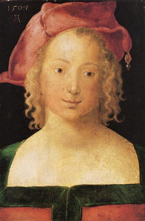 Albrecht Dürer 1471 1528 Ritratto di una giovane ragazza con un